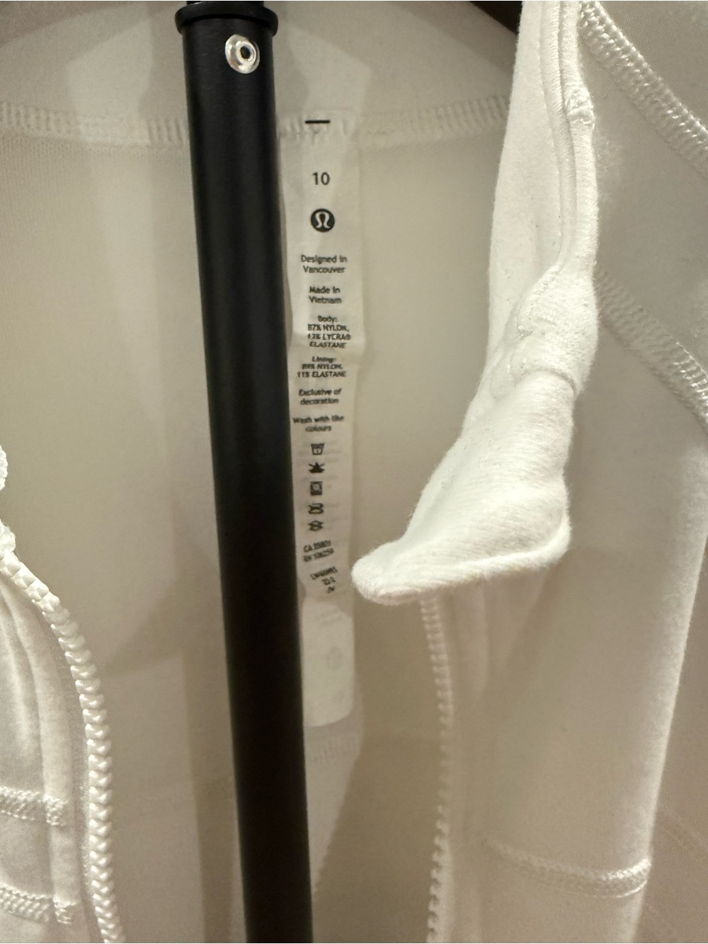 Lululemon Define Jacket in White Size 10 - Picture 5 of 5